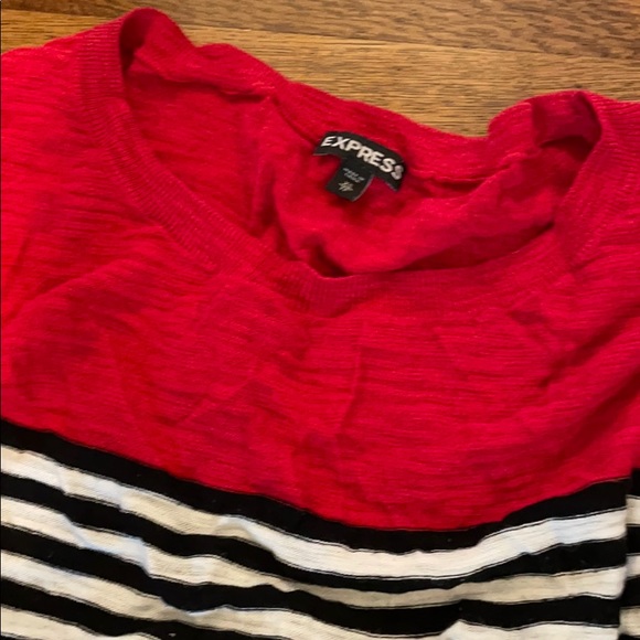 EXPRESS thin sweater quarter sleeve - Picture 2 of 3